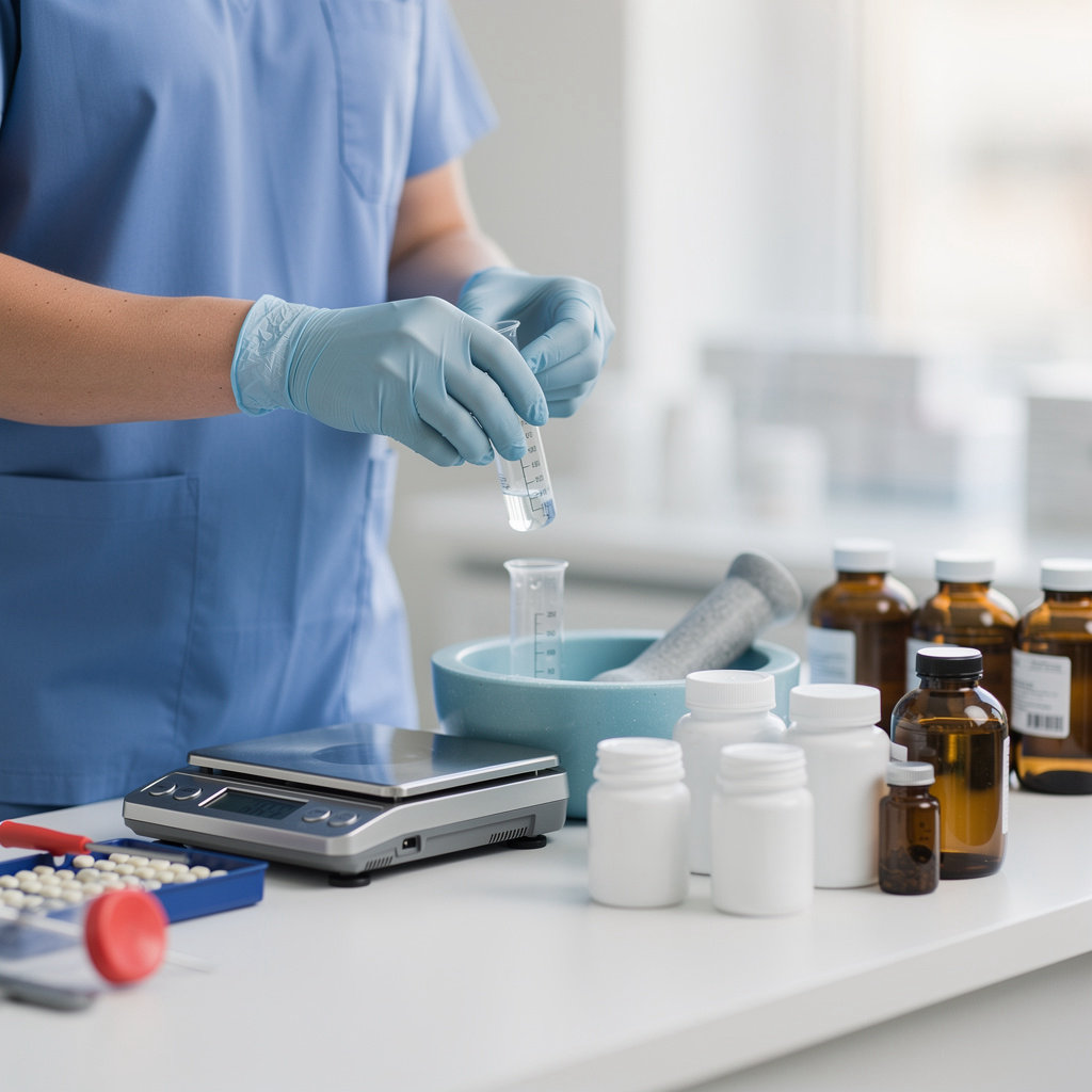 Gordon's Pharmacy professional pharmacist providing expert pain medication compounding and clinical support in San Diego